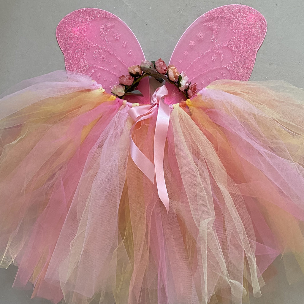 Handmade Flower Fairy Sets - peachy/pinks - Standard length