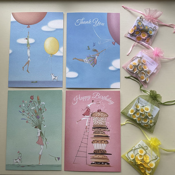 Greeting Card by Mandy Pritty with Daisy Chain gift