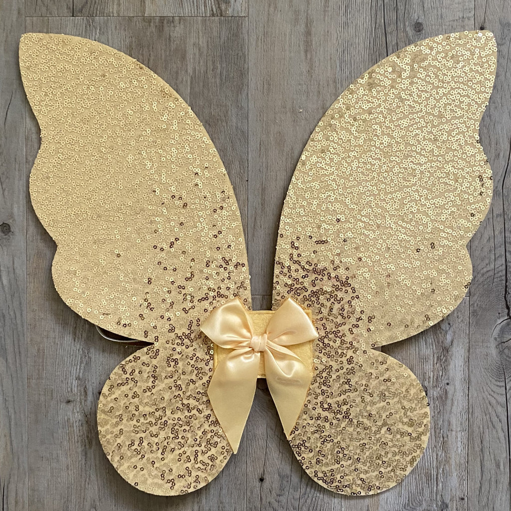 Gold Sequin Wings