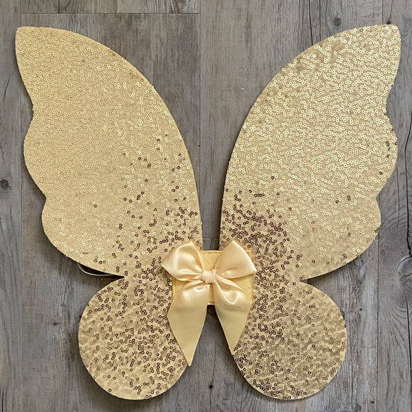 Gold Sequin Wings