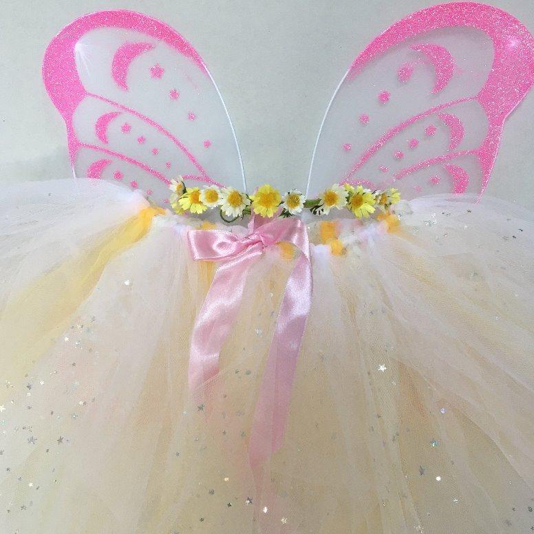 Handmade Flower Fairy Sets - Sparkle Star Daisy - Standard length